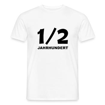 1/2 Jahrhundert 50 - Männer T-Shirt - Weiß - Vorne - AI Model Male 178 dark (178cm)