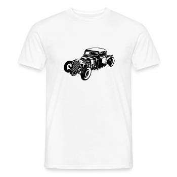 Hot Rod / Rat Rod 08_white - Men's T-Shirt - white - Front - AI Model Male 178 dark (178cm)