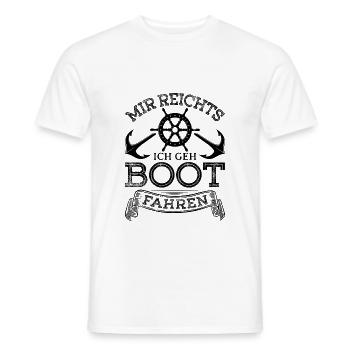 Mir Reichts Ich Geh Boot Fahren Motorboot - Männer T-Shirt - Weiß - Vorne - AI Model Male 178 dark (178cm)