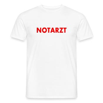 Notarzt - Männer T-Shirt - Weiß - Vorne - AI Model Male 178 dark (178cm)