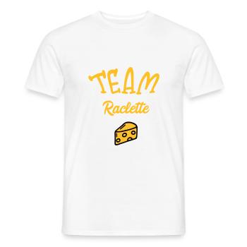 Team Raclette - Men's T-Shirt - white - Front - AI Model Male 178 dark (178cm)