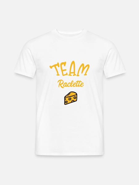 Team Raclette - Männer T-Shirt - Weiß