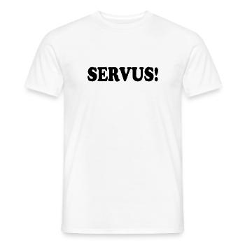Servus - Männer T-Shirt - Weiß - Vorne - AI Model Male 178 dark (178cm)