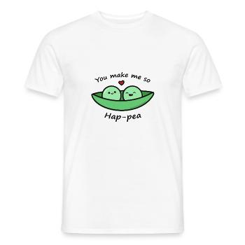 Pois mignon - T-shirt homme - blanc - Devant - AI Model Male 178 dark (178cm)