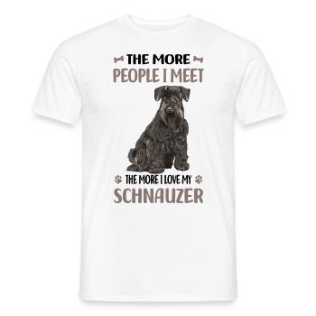 Schnauzer - Men's T-Shirt - white - Front - AI Model Male 178 dark (178cm)
