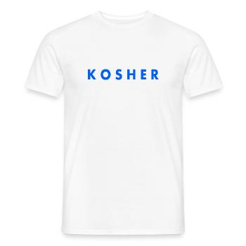 Kosher - T-shirt homme - blanc - Devant - AI Model Male 178 dark (178cm)