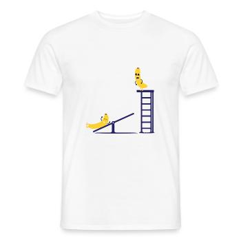 Banane - Männer T-Shirt - Weiß - Vorne - AI Model Male 178 dark (178cm)