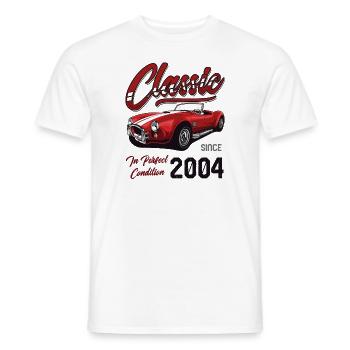 Je ne suis pas vieux Je suis une voiture classique vintage née en 2004 - T-shirt homme - blanc - Devant - AI Model Male 178 dark (178cm)