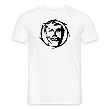 Diable Halloween démon Freak monstre - T-shirt homme - blanc - Devant - AI Model Male 178 dark (178cm)