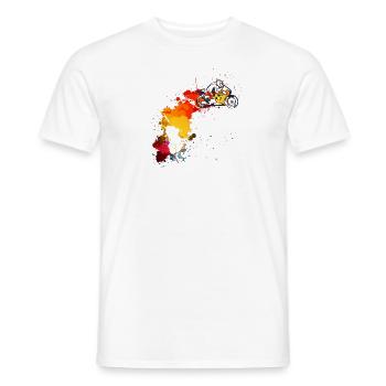 Moto Motocross Sport Gp Fitness icon - T-shirt homme - blanc - Devant - AI Model Male 178 dark (178cm)