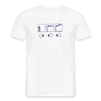 Parapente sac à vent paragliding - T-shirt homme - blanc - Devant - AI Model Male 178 dark (178cm)