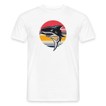 Shark - Männer T-Shirt - Weiß - Vorne - AI Model Male 178 dark (178cm)