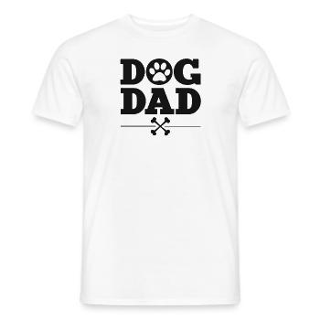 Dog Dad - Men's T-Shirt - white - Front - AI Model Male 178 dark (178cm)