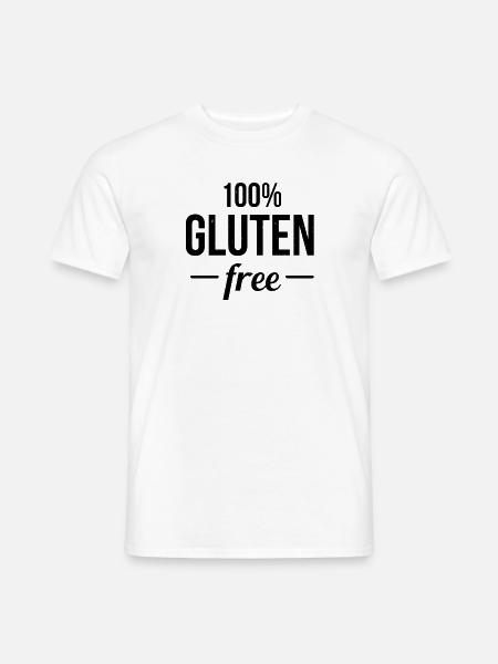 100% Gluten frei - Männer T-Shirt - Weiß