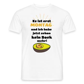 Fun Design-Geschenkidee-Lustiges Design - Avocado - Männer T-Shirt - Weiß - Vorne - AI Model Male 178 dark (178cm)