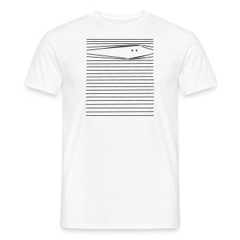 Lustige Monster Illustration- süßes Taschenmonster - Männer T-Shirt - Weiß - Vorne - AI Model Male 178 dark (178cm)