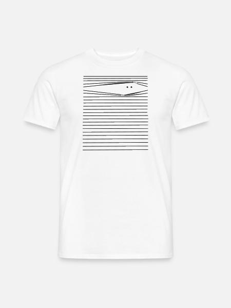 Lustige Monster Illustration- süßes Taschenmonster - Männer T-Shirt - Weiß