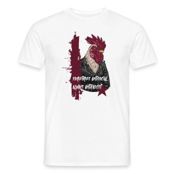 Punk Rockabilly - T-shirt homme - blanc - Devant - AI Model Male 178 dark (178cm)