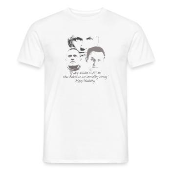 Alexeï Navalny, Navalny, dessin, citation - T-shirt homme - blanc - Devant - AI Model Male 178 dark (178cm)