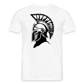 Sparta Spartan Warrior - Men's T-Shirt - white - Front - AI Model Male 178 dark (178cm)