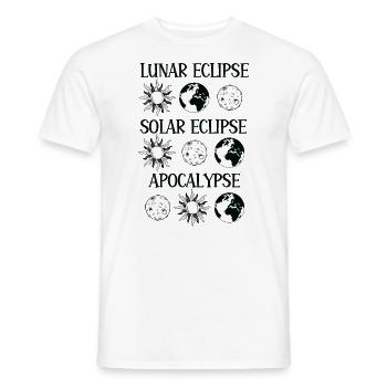 Mondfinsternis Sonnenfinsternis Apokalypse - Männer T-Shirt - Weiß - Vorne - AI Model Male 178 dark (178cm)