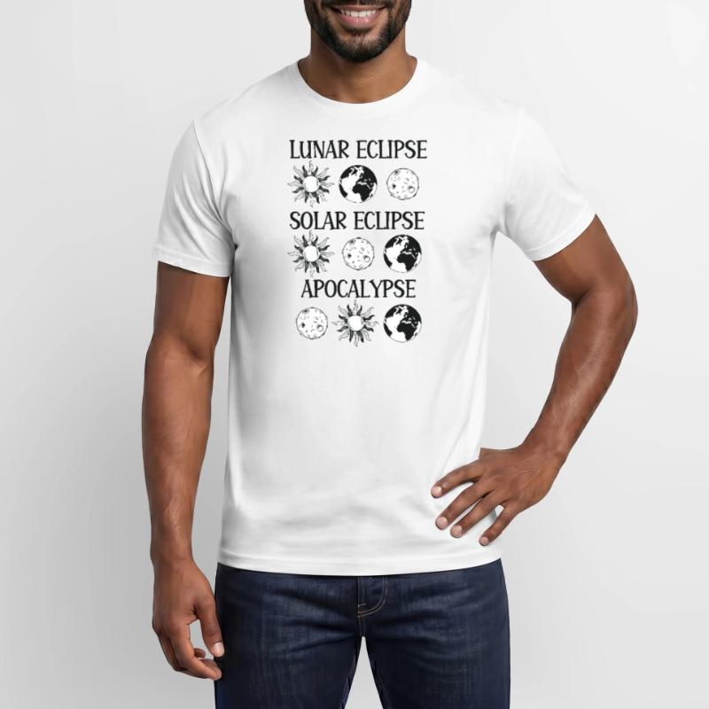 Lunar Eclipse Solar Eclipse Apocalypse Men's T-Shirt