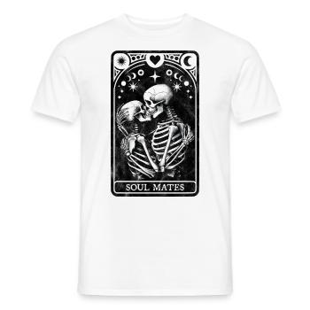 Soul Mates Tarot - Men's T-Shirt - white - Front - AI Model Male 178 dark (178cm)
