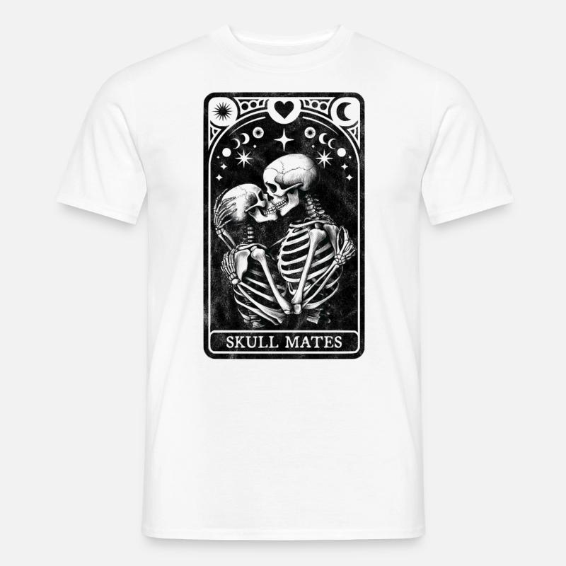 Schädel Mates Tarot - Männer T-Shirt - Weiß