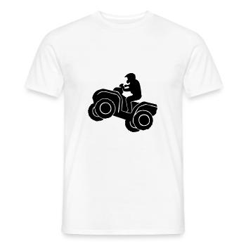 Quad Racer - Männer T-Shirt - Weiß - Vorne - AI Model Male 178 dark (178cm)