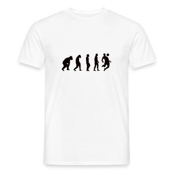 Football Evolution Soccer Football Player Gift - Men's T-Shirt - white - Front - AI Model Male 178 dark (178cm)
