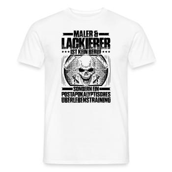 Maler und Lackierer Malerin Lackiererin Meister - Männer T-Shirt - Weiß - Vorne - AI Model Male 178 dark (178cm)