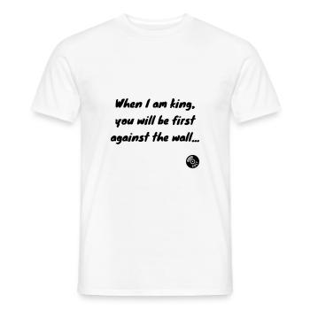 When I am king, you will be first... Radiohead - T-shirt homme - blanc - Devant - AI Model Male 178 dark (178cm)
