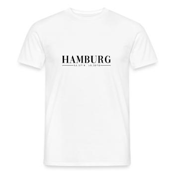 Chemise de Hambourg - T-shirt homme - blanc - Devant - AI Model Male 178 dark (178cm)