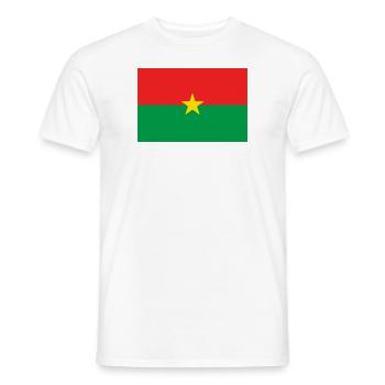 Burkina - Men's T-Shirt - white - Front - AI Model Male 178 dark (178cm)