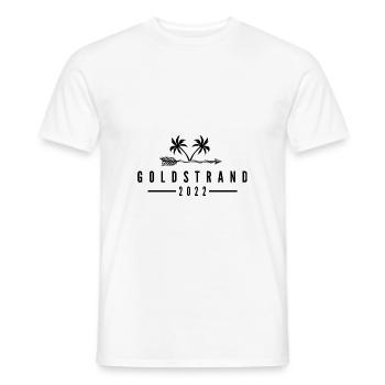 Golden Sands 2022 - Men's T-Shirt - white - Front - AI Model Male 178 dark (178cm)