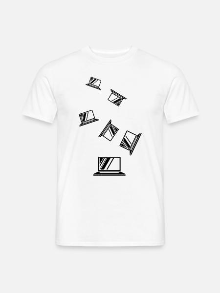 Laptop icon - Men's T-Shirt - white