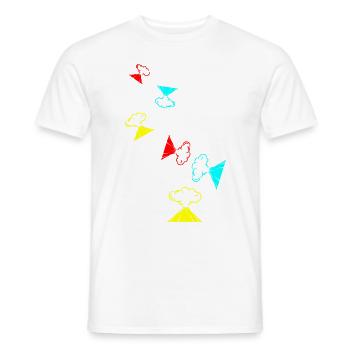 Volcano icon icon - Men's T-Shirt - white - Front - AI Model Male 178 dark (178cm)