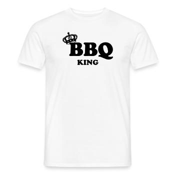 BBQ - Men's T-Shirt - white - Front - AI Model Male 178 dark (178cm)