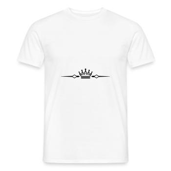 Symbole de la couronne - T-shirt homme - blanc - Devant - AI Model Male 178 dark (178cm)