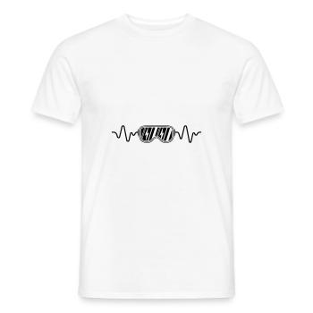 ski frequenz - Männer T-Shirt - Weiß - Vorne - AI Model Male 178 dark (178cm)