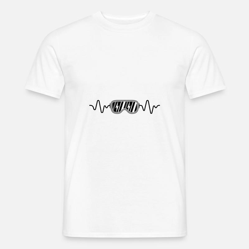 ski frequency - Men's T-Shirt - white