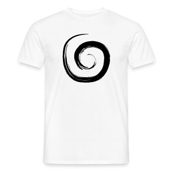 Spirale - Männer T-Shirt - Weiß - Vorne - AI Model Male 178 dark (178cm)