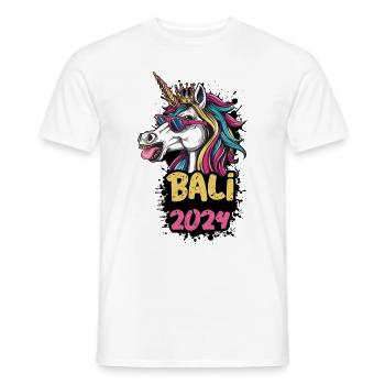 Bali 2024 Einhorn - Männer T-Shirt - Weiß - Vorne - AI Model Male 178 dark (178cm)