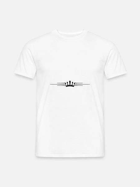 Crown Symbol Line - Men's T-Shirt - white