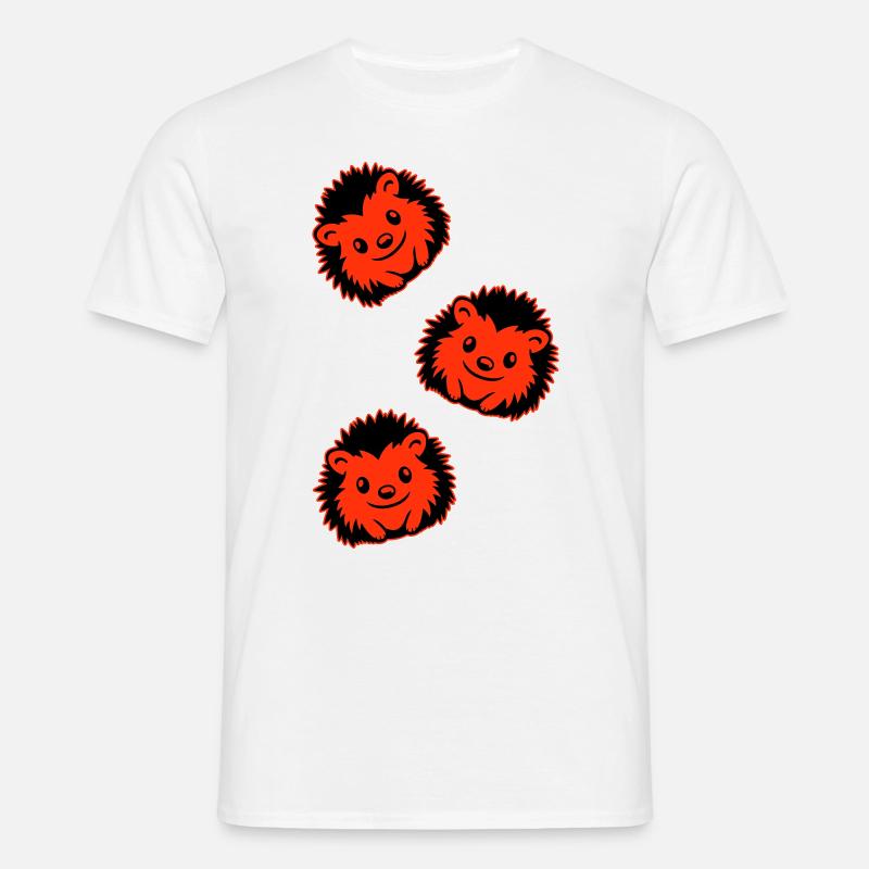 Igel Comic Niedlich - Männer T-Shirt - Weiß
