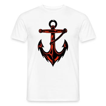Anchor Harbor Icon - Men's T-Shirt - white - Front - AI Model Male 178 dark (178cm)