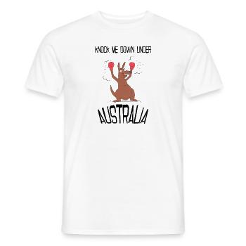 Australie - T-shirt homme - blanc - Devant - AI Model Male 178 dark (178cm)