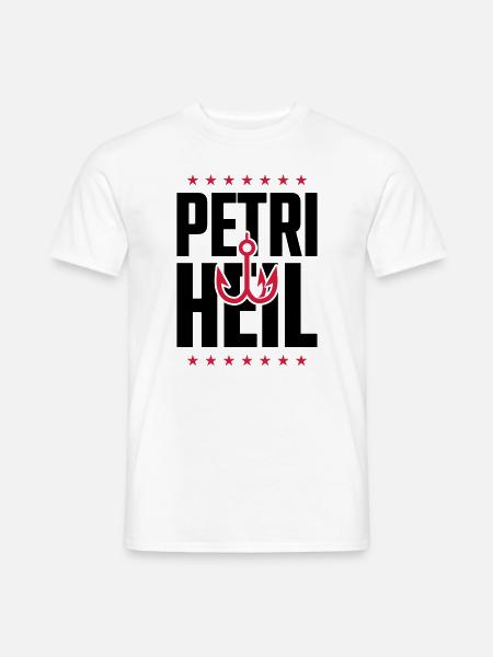 Petri Heil fishing fishing - Men's T-Shirt - white