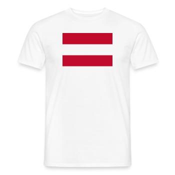 Autriche - T-shirt homme - blanc - Devant - AI Model Male 178 dark (178cm)