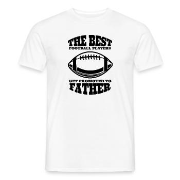 Football Coach Dad Footballer Father Gift Grandpa - Men's T-Shirt - white - Front - AI Model Male 178 dark (178cm)